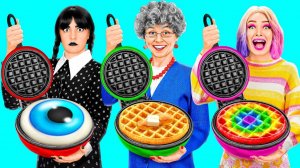 Кулинарный Челлендж# Уэнсдей Против Бабушки # Смешные Cитуации от Fun Challenge