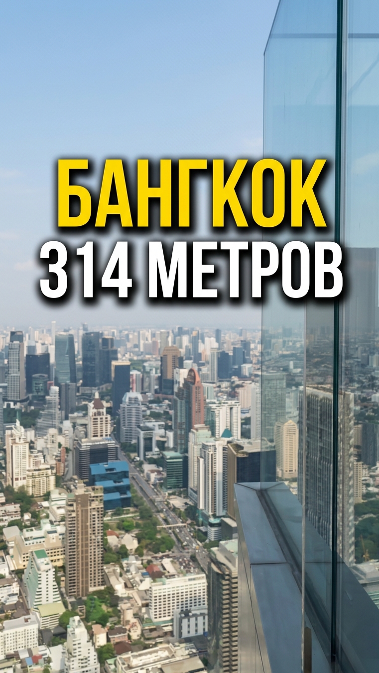 Бангкок с высоты 314 метров 🏙️Пиксельная башня Маханакхон самая высокая смотровая в Бангкоке 🌆