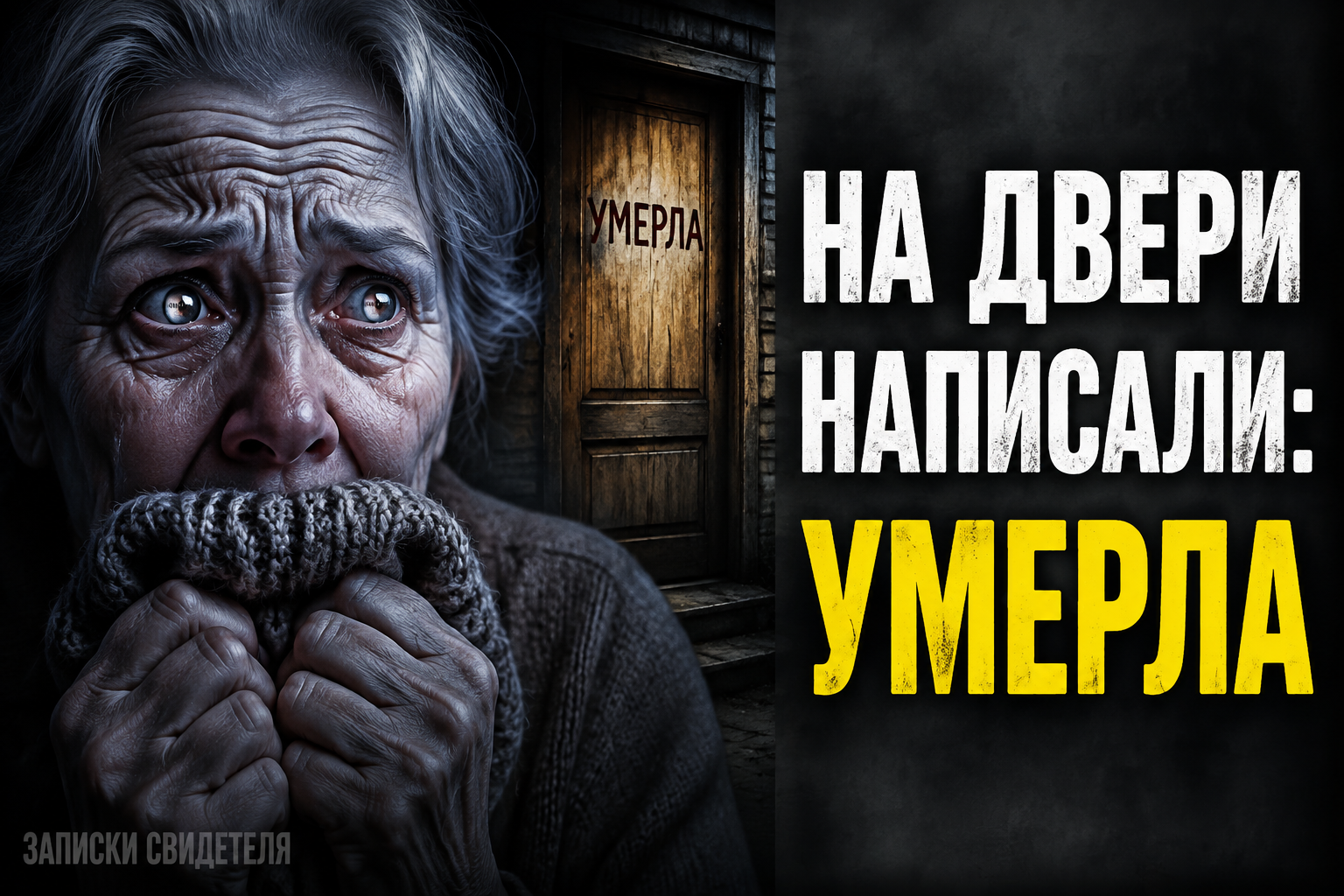 На двери написали умерла, но старушка была жива