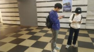 Станция метро Парк Победы интерьер, пассажиры, поезда Фрагмент 9
