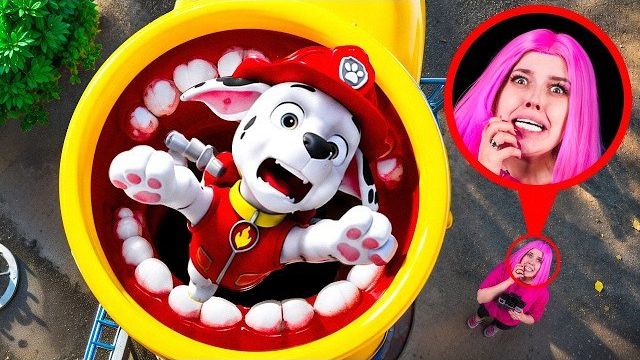 😱 ДРОН СНЯЛ SLIDE EATER VS ЩЕНЯЧИЙ ПАТРУЛЬ В 3:00 НОЧИ!!! 🛸💥 Битва века у нас дома!