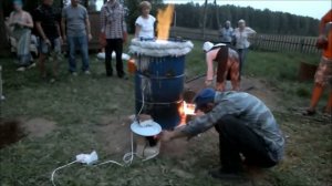 Обжиг керамики «Раку», с.Рябово, Кировская область, август 2016г.