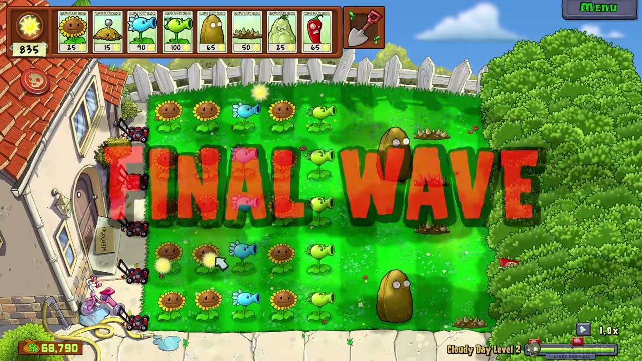 Plants Vs. Zombies: Replanted [PC] Cloudy Day Mode - FULL Walkthrough