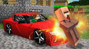 Я СЛУЧАЙНО СБИЛ ЖИТЕЛЯ НА МАШИНЕ В МАЙНКРАФТ | Риколит Minecraft