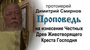 Проповедь на изнесение Честных Древ Креста Господня (2016.08.13). Прот. Димитрий Смирнов
