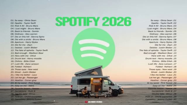🤍Best Spotify Trending 2026 || Positive Pop Music ~ Top Music Travel Spotify 2026 | Slow Acoustic