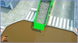 Машинки. Ремонтируем дорогу.