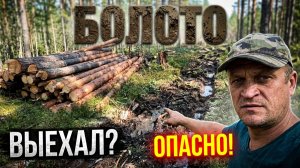 Собирать лес по болоту на Урале лесовозе. ОПАСНАЯ ИДЕЯ!