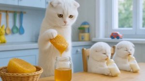 🌟Добрые Детские Мультики , Мама кошка и ее маленький котенок 🐱