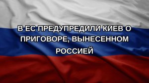 В ЕС предупредили Киев о приговоре, вынесенном Россией