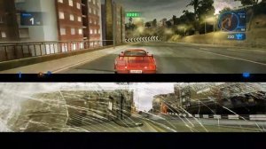 Blur. Игра на одном экране вдвоëм: я и Ангелина (7 лет). Катаемся, уничтожаем оппонентов, проходим.