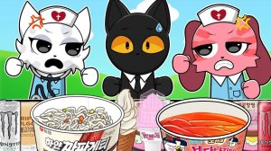 Больница для животных — главная медсестра против медсестры и шпион. Магазинный мукбанг АСМР 😂🍜