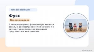 Фамилия Фусс: происхождение, значение и склонение