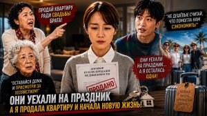 Муж с семьёй уехал праздновать Новый год без неё… А она продала квартиру и подала на развод!