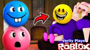 Роблокс Верити, Фолсити и Ловити играют в Ворчливую Бабушку 😱 (страшный обби)