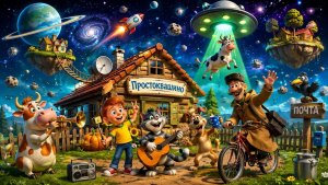 Простоквашино , игры для детей.