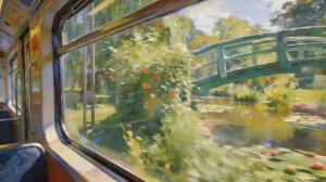 Visual Poem A Train Journey with Monet 4K Impressionist Ambience