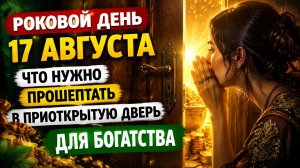 Роковой день 17 августа. Что нужно сказать для богатства.