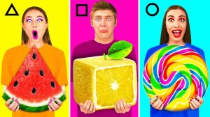 Геометрический Челлендж с Едой # Смешные Челленджи с Fun Challenge