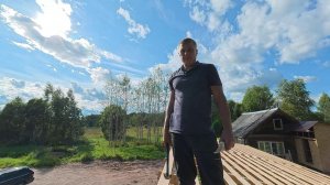 Купил заброшенный дом в деревне ! Обрешетка готова ! Мебель выгрузили! №154