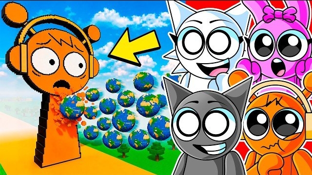 Какие Sprunki переживут 100 GIANT EARTHS?