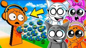 Какие Sprunki переживут 100 GIANT EARTHS?