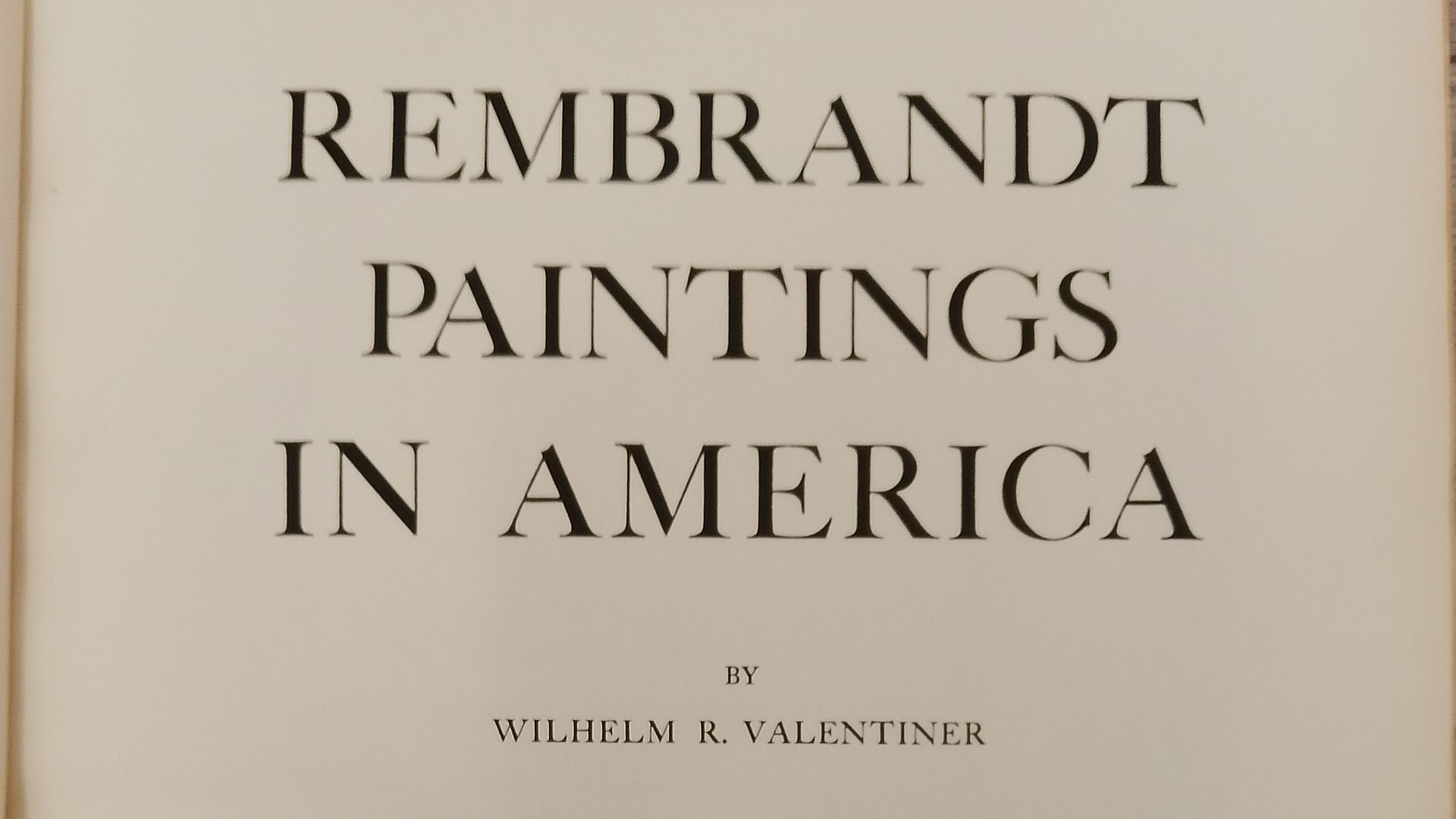 Rembrandt Paintings In America