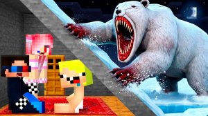 🥶БУНКЕР ЗАПИРАЙ ГОЛОДНОГО МЕДВЕДЯ НЕ ВПУСКАЙ В МАЙНКРАФТ! ШЕДИ MINECRAFT