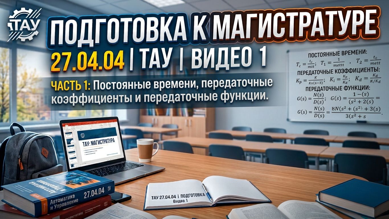 Подготовка к магистратуре | ТАУ | Видео 1