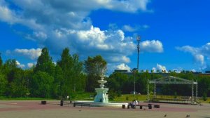 Городские акварели: облака и голуби