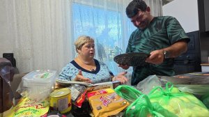 Поехали за Эгоистом на продуктовый рынок. Купили всё  нужное , наши покупки и цены на них.