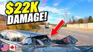 💸 Дрифт на 4 полосы: Авария на $22K! ДТП и Driving Fails #1023