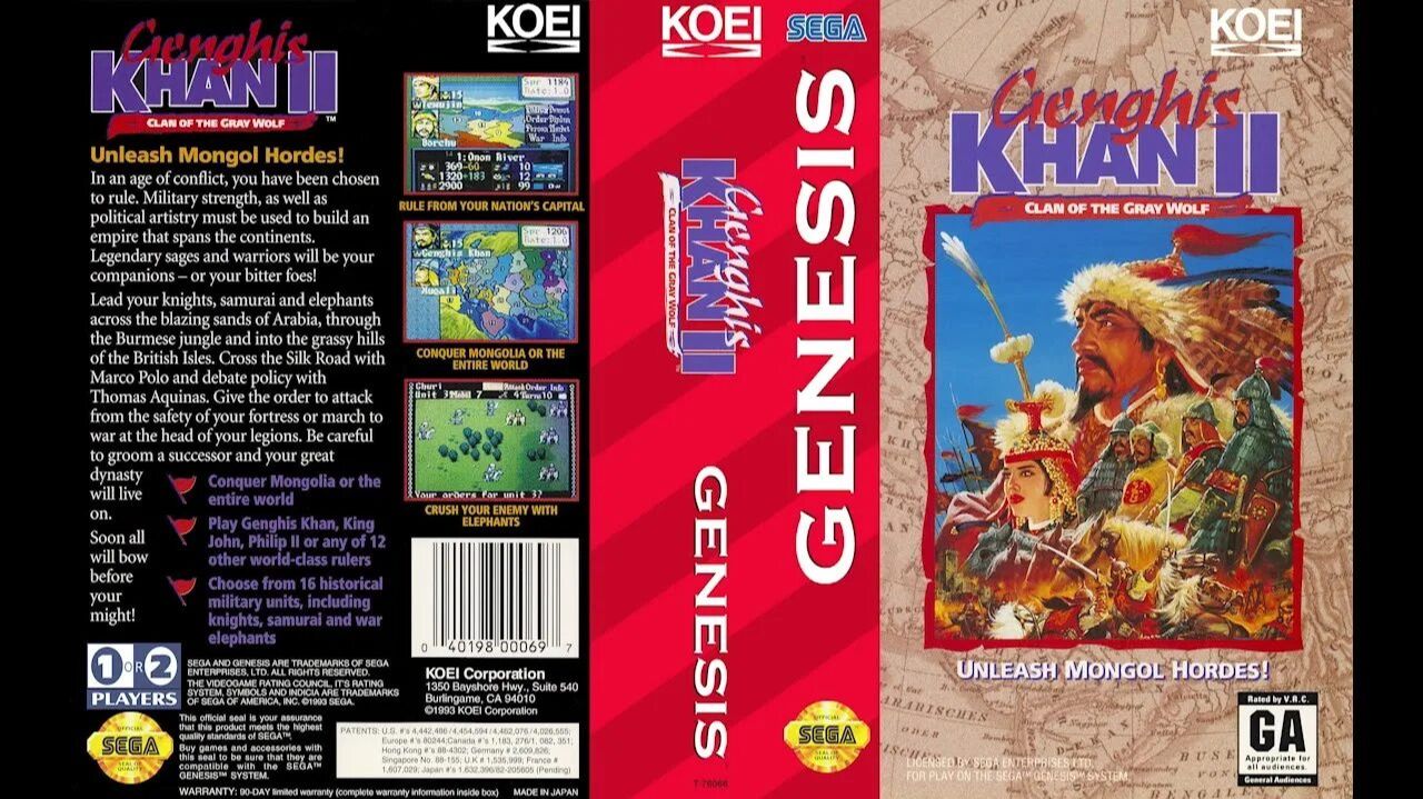 Genghis Khan II - Clan Of The Gray Wolf(Genesis)