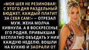 Истории из жизни/С этого дня у нас раздельный бюджет! - заявил муж жене/Аудиорассказы жизненные