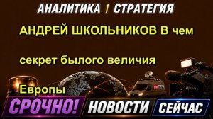 АНДРЕЙ ШКОЛЬНИКОВ В чем секрет былого величия Европы — копия