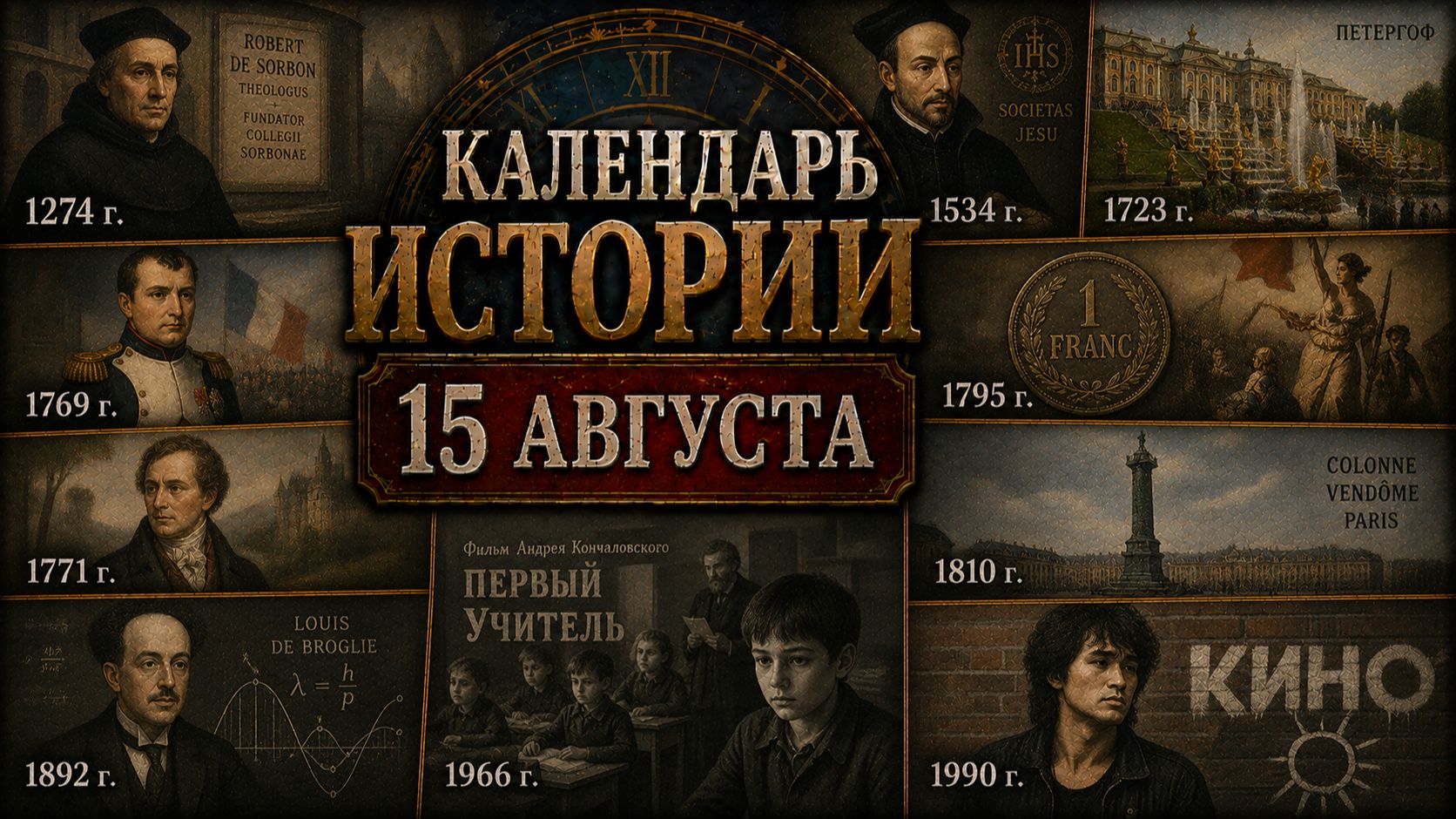 КАЛЕНДАРЬ ИСТОРИИ 15 АВГУСТА