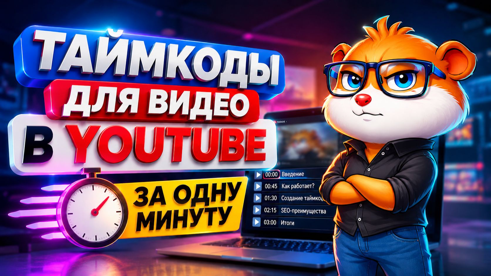 Как Автоматически Сделать Тайм-коды на YouTube за Минуту | SEO Тайм-коды для Видео