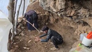 Испытание на выживание в пещере🏔 Одна ночь с настоящими кочевниками🔥 (Иранские пещерные кочевники)