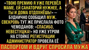 Истории из жизни/Твою премию я уже перевёл маме на санаторий- заявил муж/Аудиорассказы жизненные