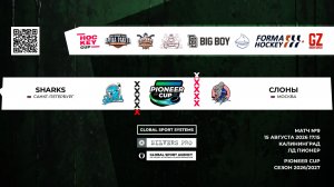 15.08.2026 / 17:15 / Матч #9 / Sharks - Слоны