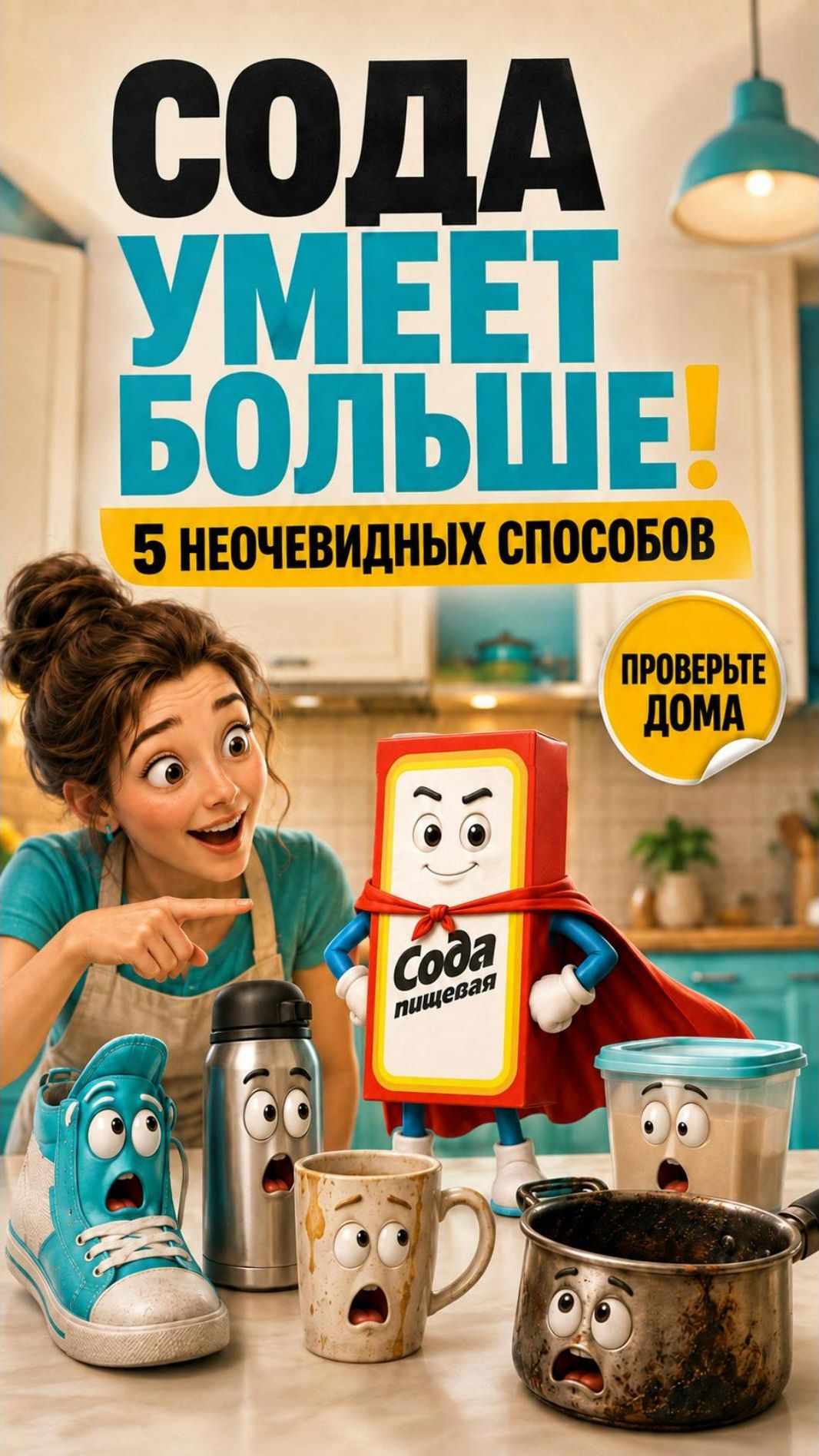 Попробуй это прямо сейчас.  5 работающих способов использования соды