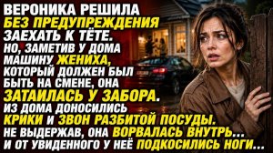 ВЕРОНИКА ЗАСТАЛА МАШИНУ ЖЕНИХА У ДОМА ТЁТИ… НО, ВОРВАВШИСЬ ВНУТРЬ, ОНА ОКАМЕНЕЛА ОТ УВИДЕННОГО