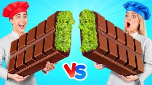 Кулинарный Челлендж с Гигантской Едой _ Смешные Ситуации с Едой