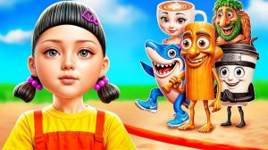 Игра в Кальмара на Вечеринке Italian Brainrot! Тун Тун Тун Сахур помог Балерине Капучино!