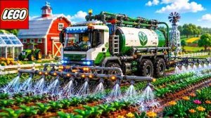Я построил ГИГАНТСКИЙ сельскохозяйственный грузовик из LEGO, который поливает 1000 растений одноврем