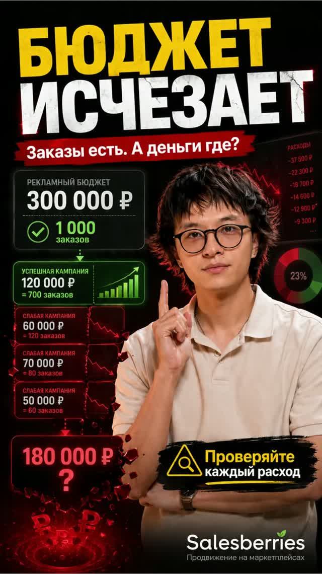 Бюджет исчезает Заказы есть. А деньги где