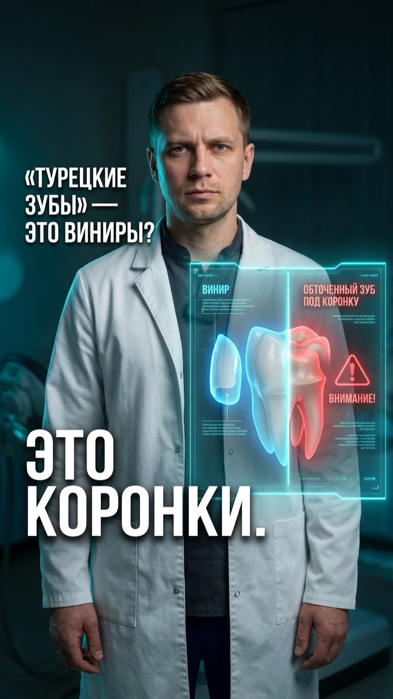 «Турецкие зубы» 🦷 это не виниры, а...
