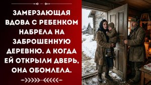 Замерзающая ВДОВА с ребенком НАБРЕЛА на заброшенную ДЕРЕВНЮ. Истории из жизни. Аудиорассказ.