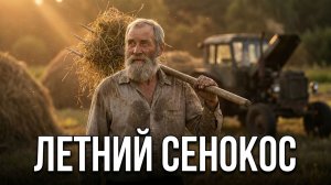 Летний сенокос | Колхозники спасают сено вручную из-за поломки трактора