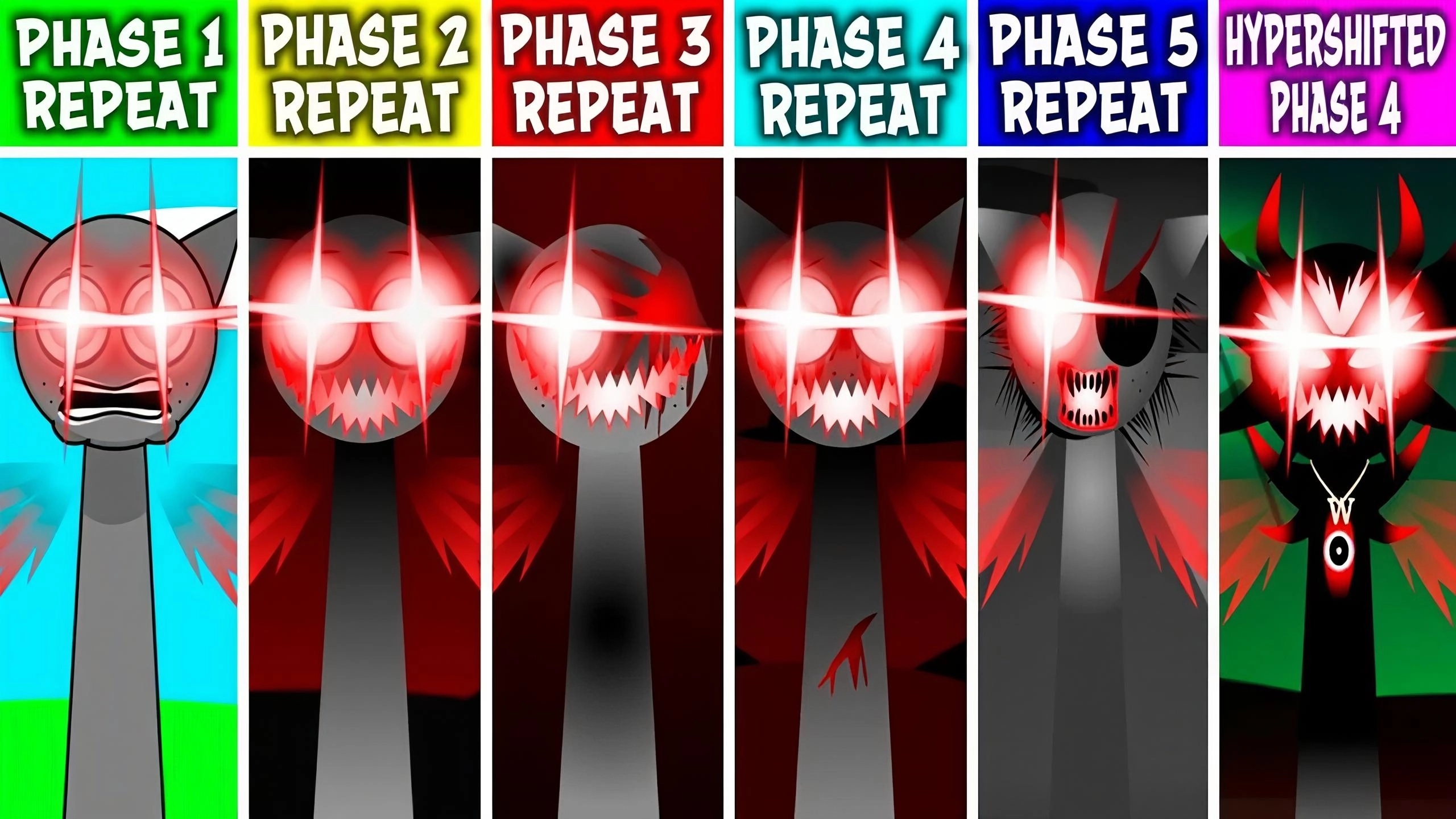 спрунки sprunki но фаза 1,2,3,4 и 5 повторяют repeat 🔁 за hyper-shifted фаза 4